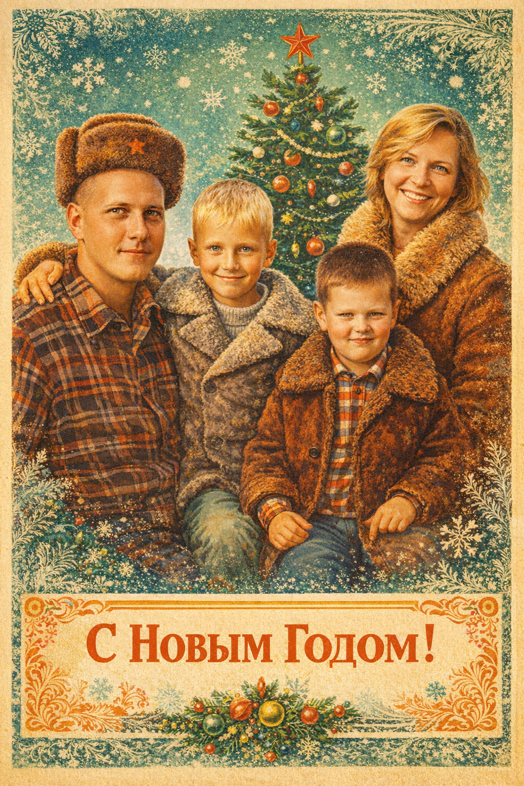 Семейная открытка